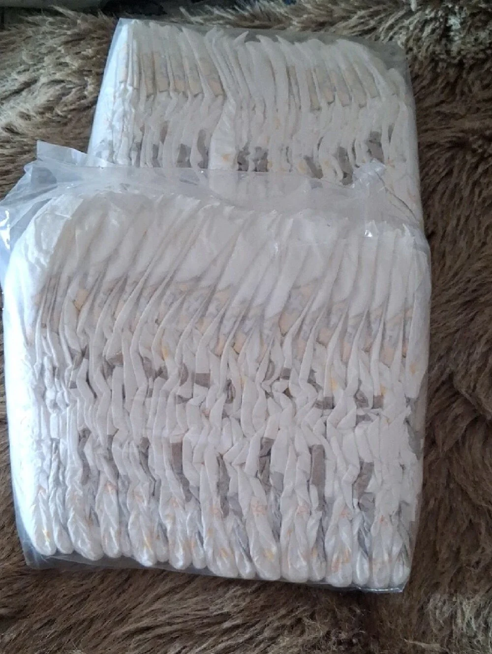 Pack of White Disposable Baby Diapers Size 4